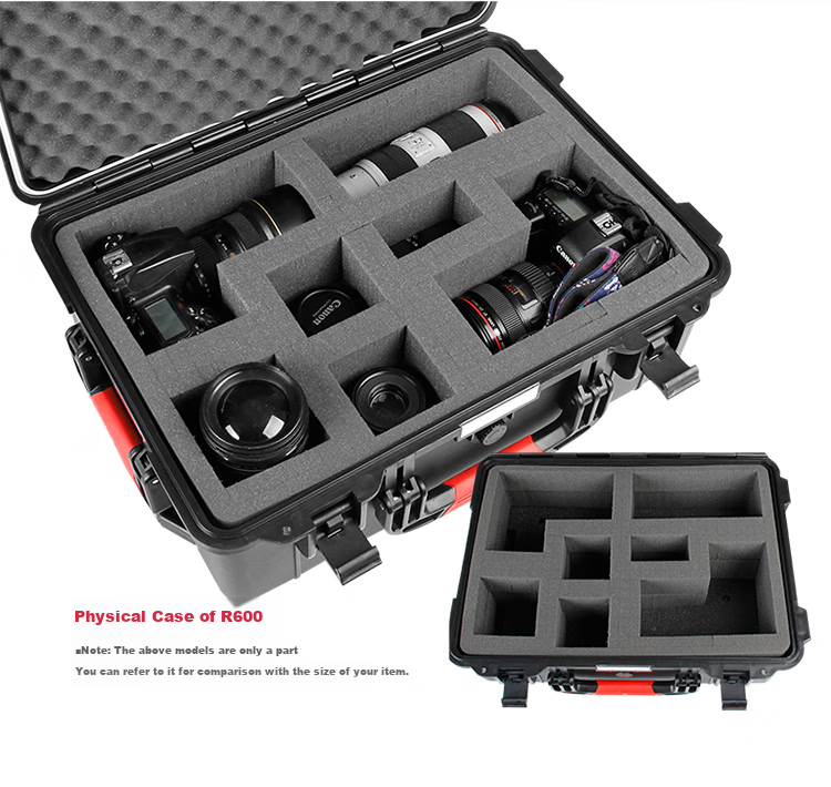 EIRMAI R600 Suitable for DJI Mavic Drone Plastic Protective Safety Case Camera Trolley Case DSLR Camera Box Photography Case Waterproof And Moisture-Proof Case with Standard Foam Padding 6