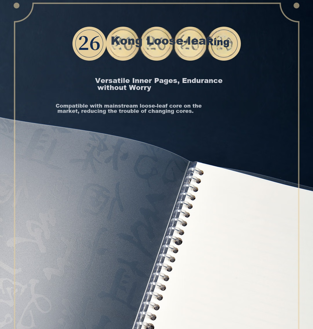 KACO B5 Loose-Leaf Refill Notebook Paper, 100 Sheets Per Book, Grid Pattern K1621 9