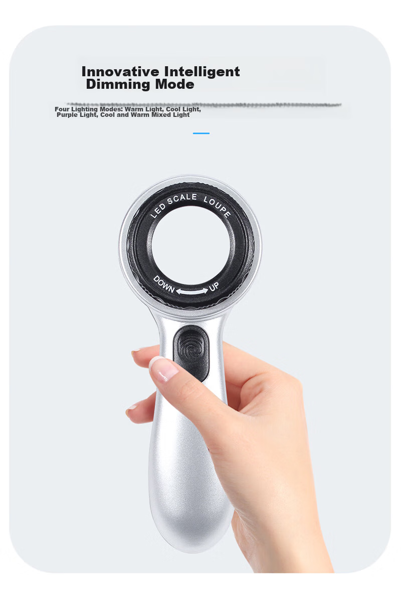 StarMICRO Magnifying Glass with LED Light, Purple Light, Scale, High Magnification, High Definition for Evaluating Liquor, Maotai, Antiques, Calligraphy, Paintings, Jade, Silver Coins, Banknotes And Stamps Appraisal 7