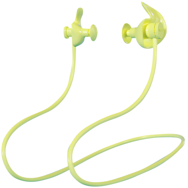 WATERTIME Swimming Earplugs with Neck Strap, Anti-Lost, Waterproof, Otitis Media Prevention for Adults, Water-Resistant Earplugs for Bathing, Lemon Gree