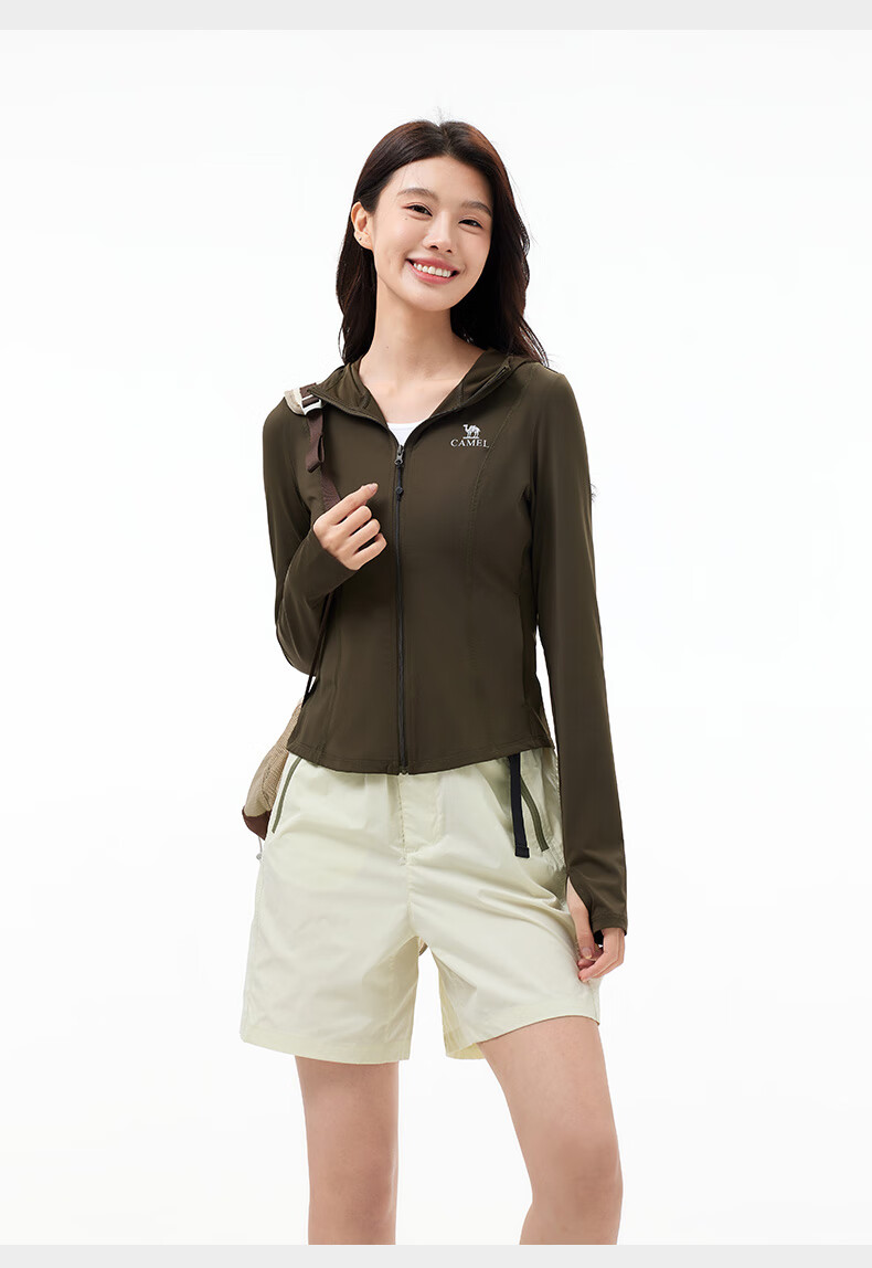 Camel Women's Slim Fit Summer New UV Protection Jacket Cool Breathable Sunscreen Coat 10