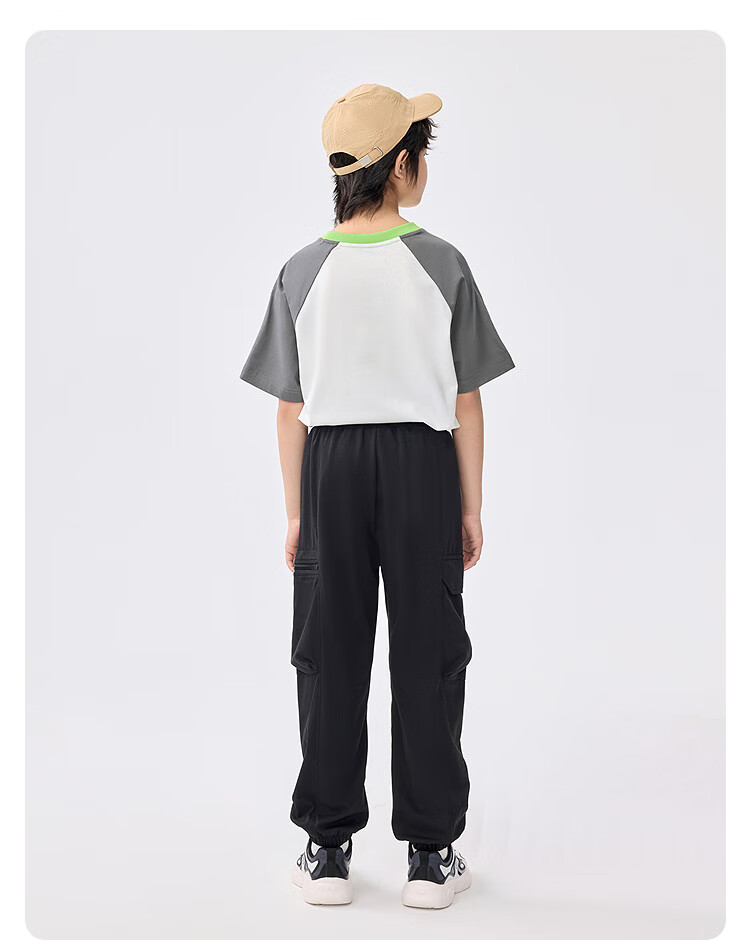 BALABALA Children's Clothing, Kids' Pants, Summer Thin Long Pants, 2025 Boys' Casual Sports Cargo Pants, 208225108104 10