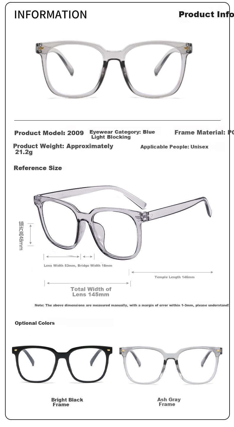 Baixiaoshe Blue Light Blocking Glasses-1962 [Gradient Frame], Retro Frame Anti-Radiation Unisex Non-Prescription Glasses 5