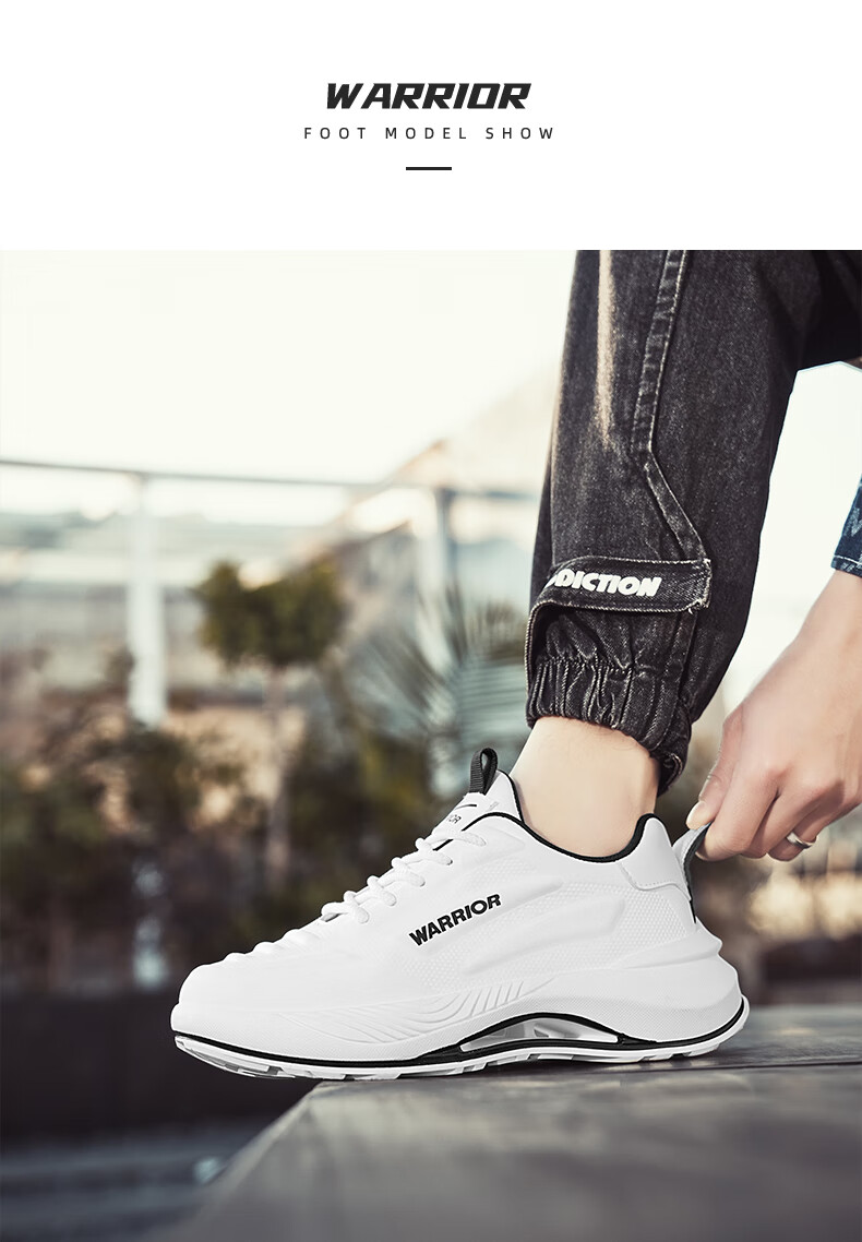 Huili Men's Shoes, 2026 Autumn Breathable Versatile Casual Sports Running Non-Slip Heightening Dad Sneakers, White And Blue, Size 39 6
