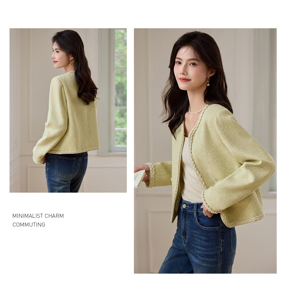 She Enjoy Little Chanel Style Short Jacket Women Woven 3D Lace Coat Spring Autumn Short Cardigan T51D052 5