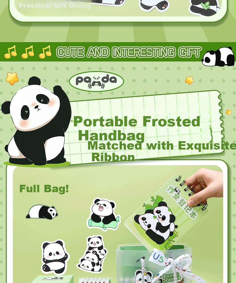Shaonianban Stationery Gift Set, Mid-Autumn Festival Panda Souvenir, Children's Kindergarten And Primary School Holiday Learning Gift, Exam Reward for Boys And Girls, Birthday Gift Package for Kids 7