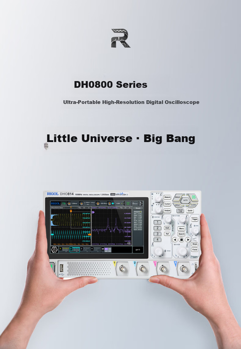 RIGOL Puyuan DHO804 Digital Oscilloscope 70MHz 4-Channel 12-bit Oscilloscope 1