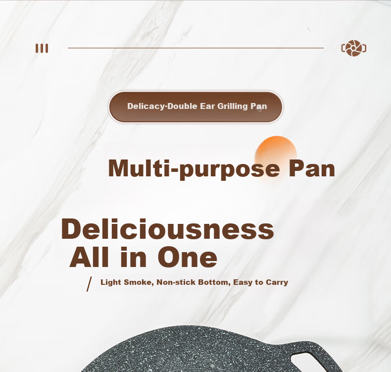 E-Rover Tea Brewing Tray, Grill Pan, Barbecue Plate, Korean-Style Grilled Meat Pan, Portable Stove Maifan Stone Grilling Pot 1