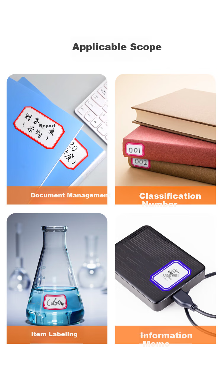 DSB (Dishibi) 720 Pieces, 49*38mm Label Paper Stickers, Self-Adhesive Notes, Easy-To Paper, Sticky Notes, Office Supplies, Markers, Memo Pads, 4629 Blue 14