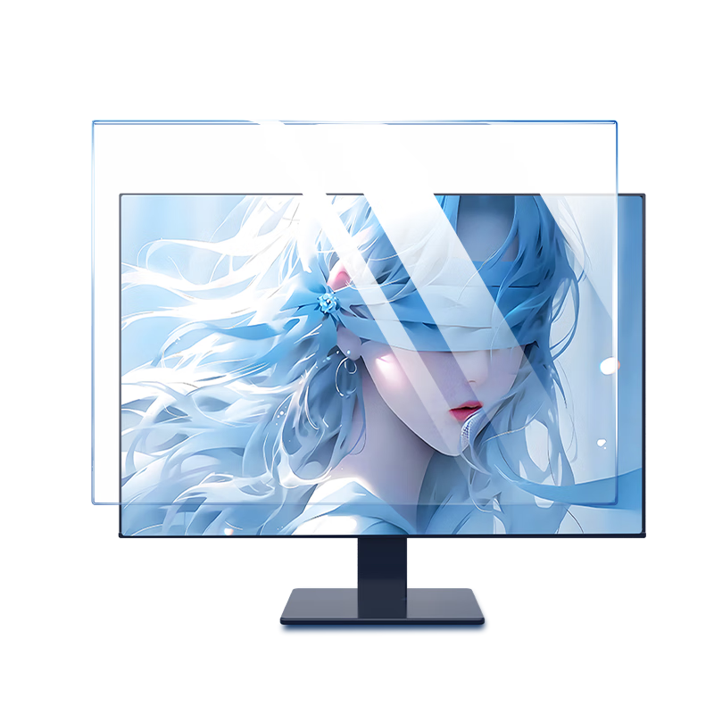 Mryc Monitor Computer Anti-Blue Light Protective Screen Desktop Laptop Screen Protector Radiation Shield Eye Protection Blue Light Filter Acrylic Hanging 16-inch 16:10