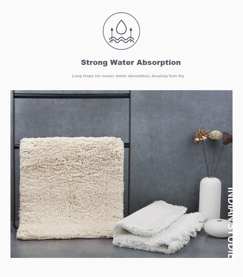 Amarelle Yijing Tiancheng Five-Star Hotel Non-Slip Floor Mat, Machine Washable, Mat06 Off-White (50*80cm) 4