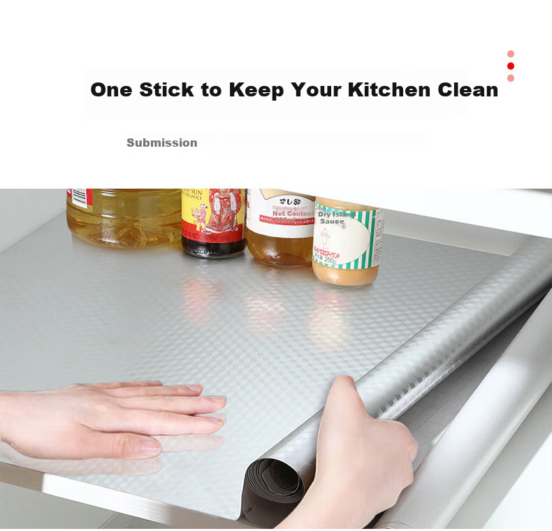 Xiruo Kitchen Oil-Proof Sticker, Heat-Resistant Aluminum Foil Paper, Stove Wall Wallpaper, Drawer Waterproof And Moisture-Proof Self-Adhesive Cabinet Film 3