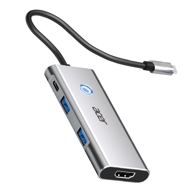 Acer Type-C 6-In Expansion Dock, USB3.2 Hub, C Port 3.2 Transmission, HDMI 60Hz, Suitable for Laptops, IPad, Huawei Converter Adapter