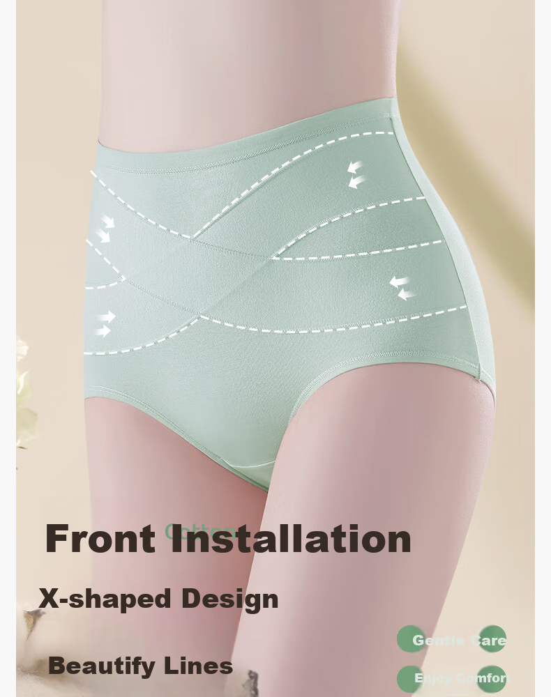 JOYNCLEON High-Waisted Tummy Control Underwear for Post-Cesarean Section, Belly Slimming Cotton Waist Trainer Butt-Lifting Seamless XXL Jnk153127 9