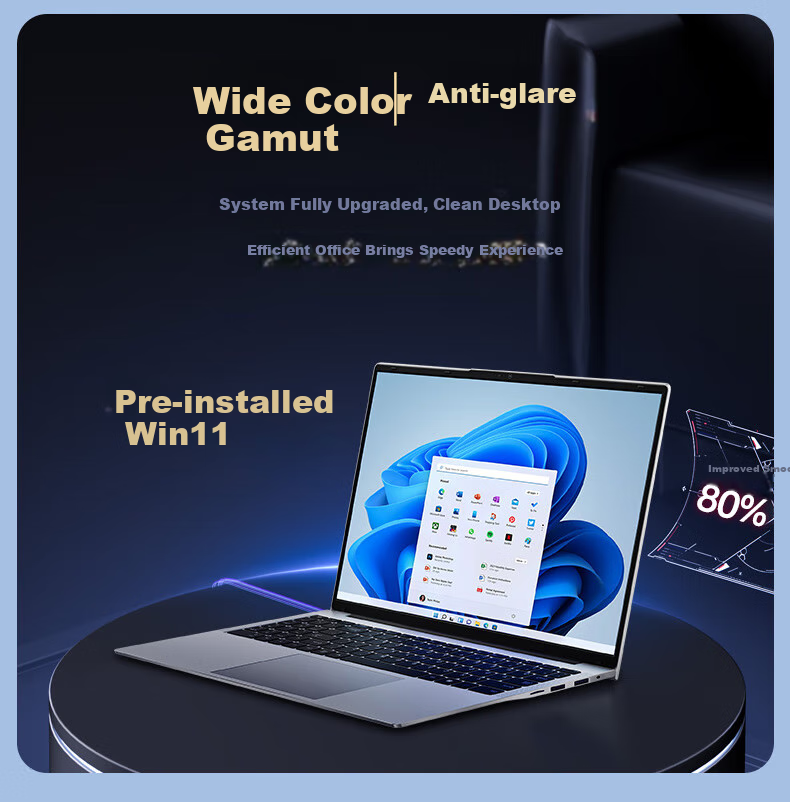 Dere Zhiqing Series, Active Subsidy Core Ultra9 185H All-Purpose AI Thin And Light Laptop, 16-Inch 2.5K Business Office Rendering Gaming Notebook, 16GB RAM, 512GB Storage 4