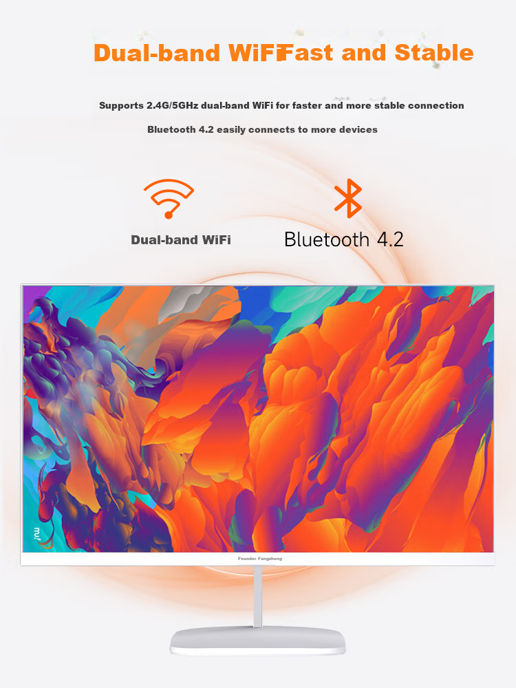 Founder 23.8-Inch All-In Desktop Computer, Commercial And Home Office Use (Quad-Core N5095, 8GB RAM + 256GB Storage, Cost-Effective Office Model) 9