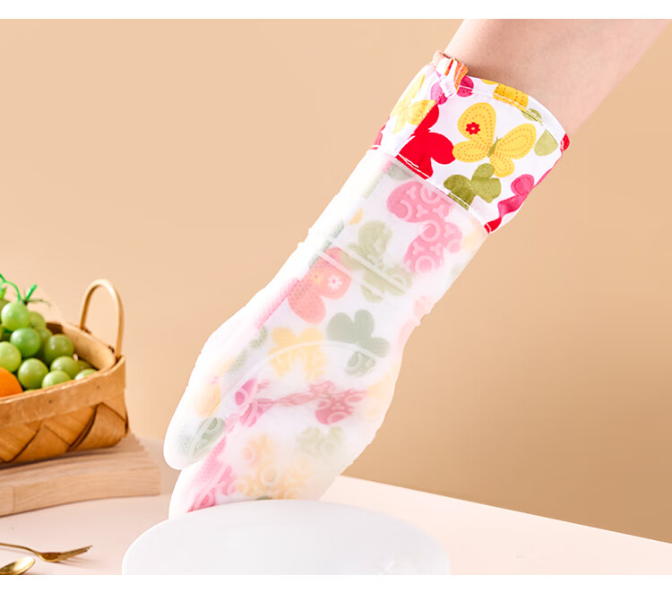 Suncojia Silicone Heat-Resistant Oven Gloves Baking Gloves High-Temperature Resistant Double-Layer Microwave Oven Glove Single Piece 1