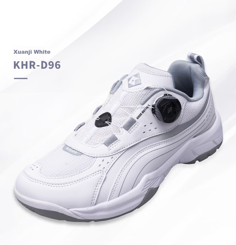 KUMPOO Badminton Shoes, Xunfeng Lightweight Breathable Non-Slip Wear-Resistant High-Aesthetic Fly-Knot Shoes KHR-D96S, Zhenji Purple, Size 38 7