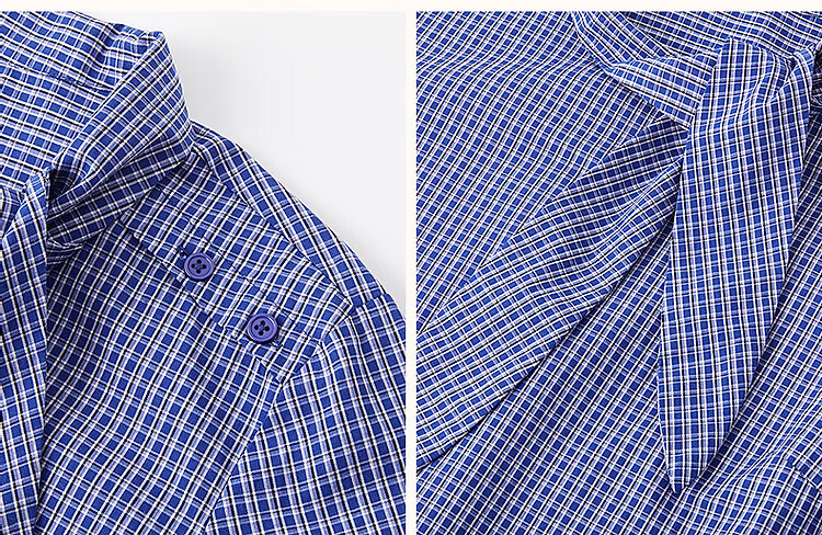 Dme [Pure Cotton Plaid] Autumn Literary Vintage Plaid Shirt with Tie Collar, Petite Elegant Blouse Women's Top 7
