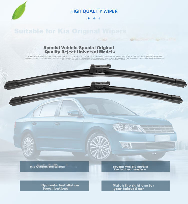 Aoye Suitable for Kia KX3 Aorun 2020-2023 Models/Saitus Boneless Windshield Wipers, Front Wiper Blades, 1 Pair 24+18 1
