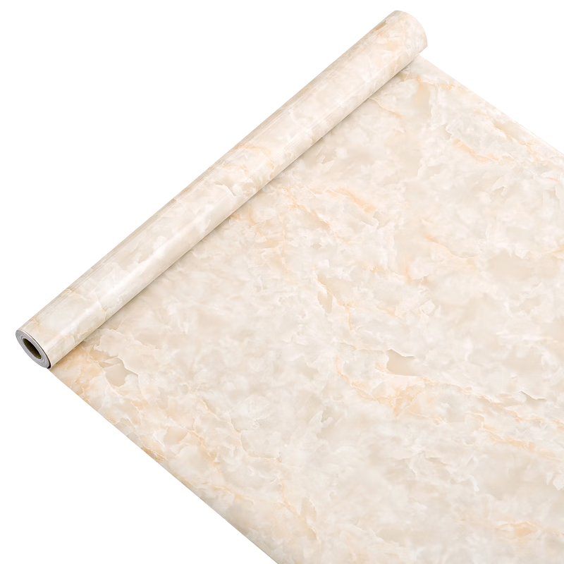 Omai Kitchen Oil-Proof Sticker Yellow Jade 0.6*3m High-Temperature Resistant Self-Adhesive Waterproof Stove Surface Protective Film Renovation Sticker
