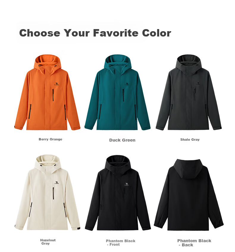 CAMEL Men's Jacket, Spring And Autumn Style, Couple's Outdoor Travel Clothing, Hiking And Mountaineering Wear for Men, M14CS01668 34