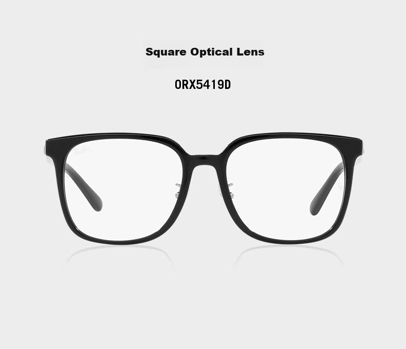 RayBan Optical Frame, Large Frame, Acetate Material, Myopia Glasses Frame, 0RX5419D, Gift 1