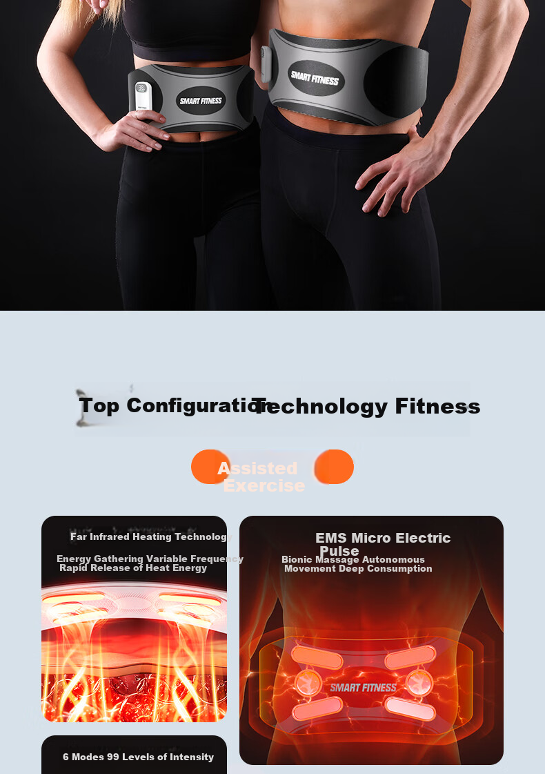 HOT KNEE Fat-Burning Machine for Belly Fat Reduction, Abdominal Fat Burning, Ab Muscle Training, Fitness Equipment for Men And Women, Weight Loss Device 2