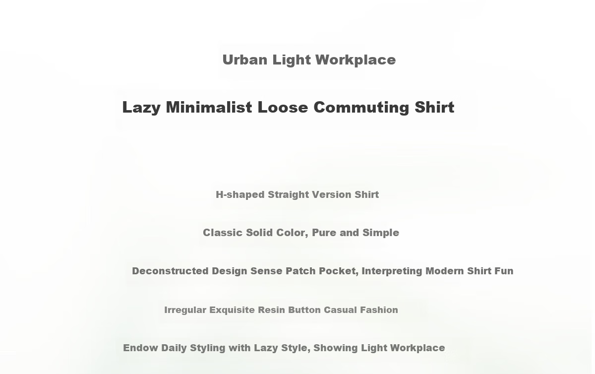 Chushen Spring And Autumn Long-Sleeve Shirt for Women, Turn-Down Collar, Embroidered Pockets, Versatile Commuter Blouse Top S143C2027 2