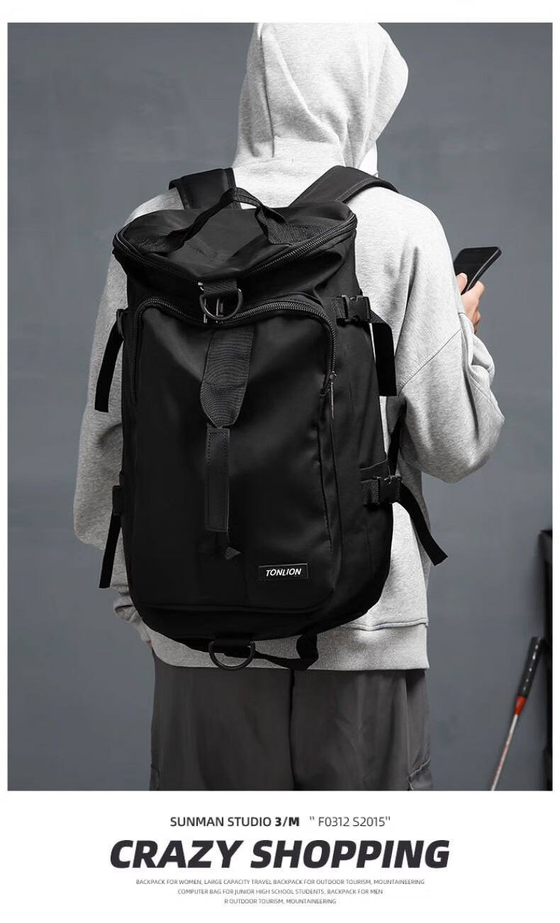 TonLion Backpack Large Capacity Sports Fitness Bag Travel Luggage Bag for Short Trips Outdoor Storage Crossbody Backpack 1