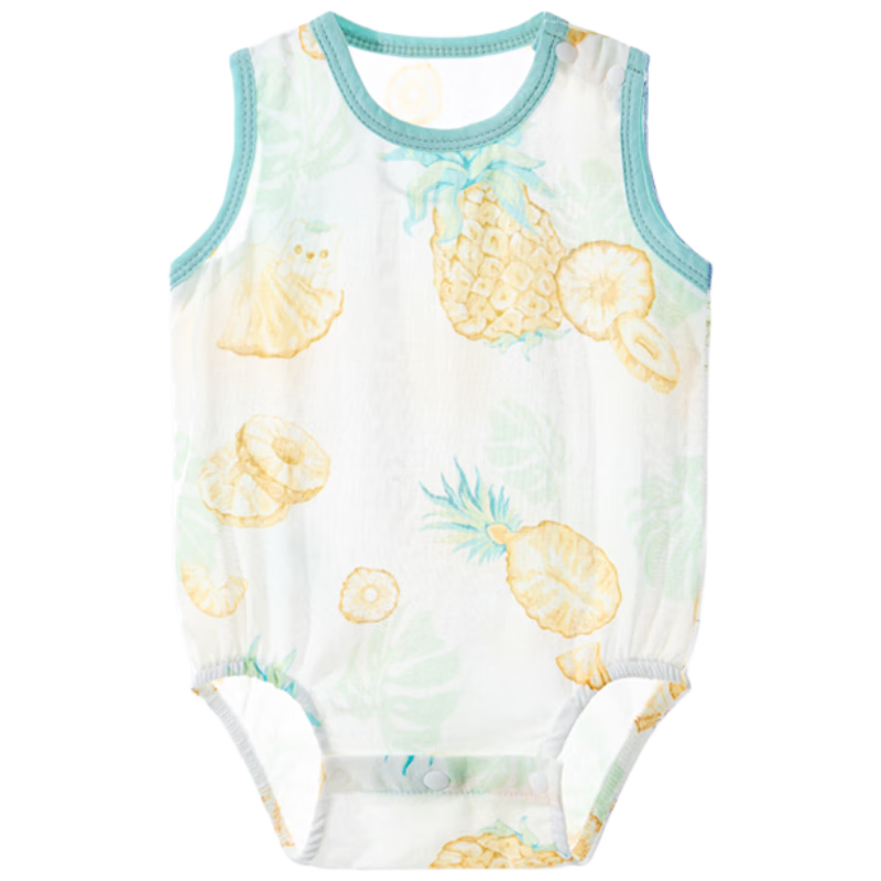 Beitaisi Mint Baby Clothes Summer Thin Romper Newborn Infant Boys And Girls Vest Bodysuit