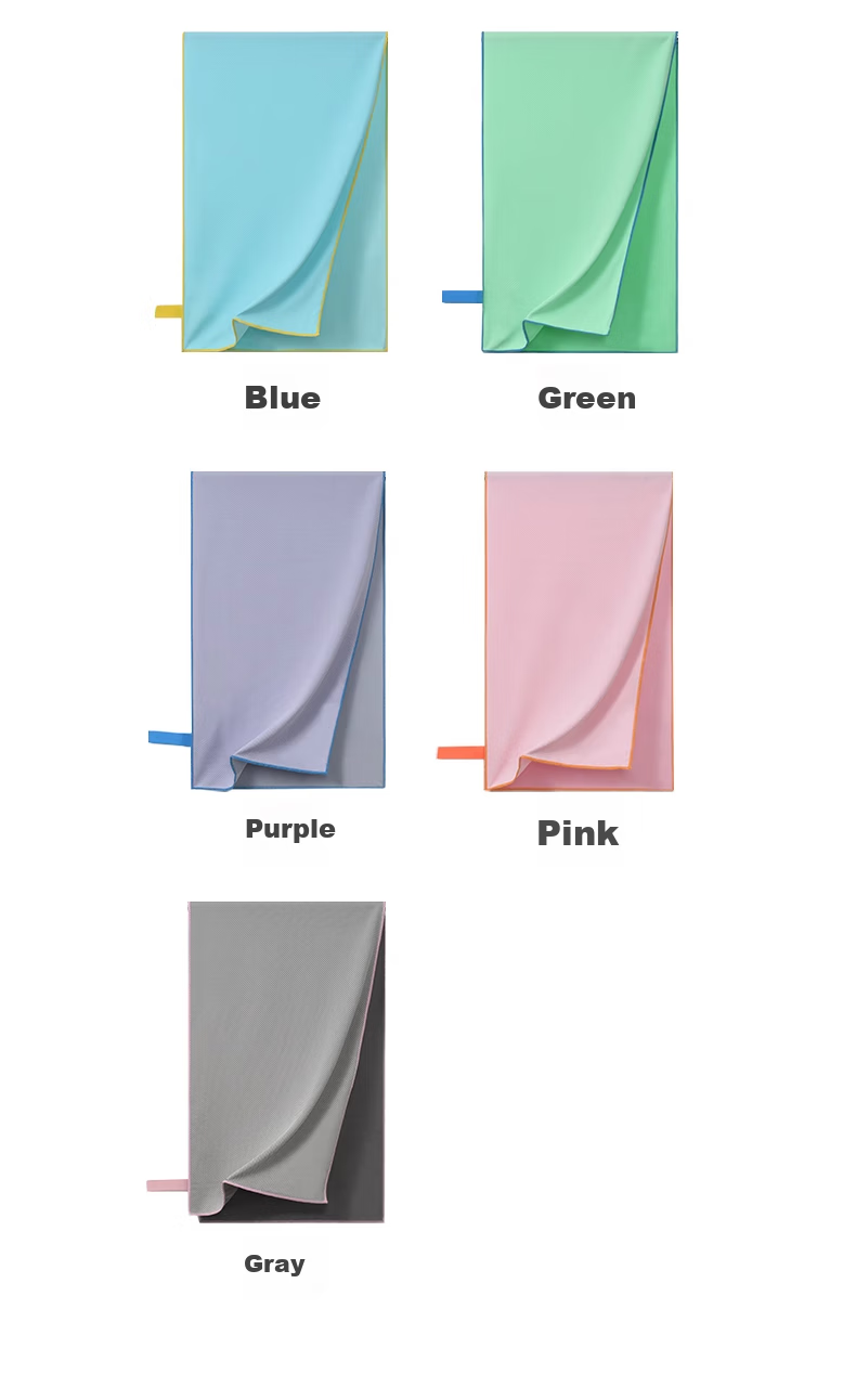 Grace Cooling Sports Towel for Men And Women, Sweat-Absorbing Gym Towel for Badminton, Basketball, Running, Ice-Cool Purple Pink 11