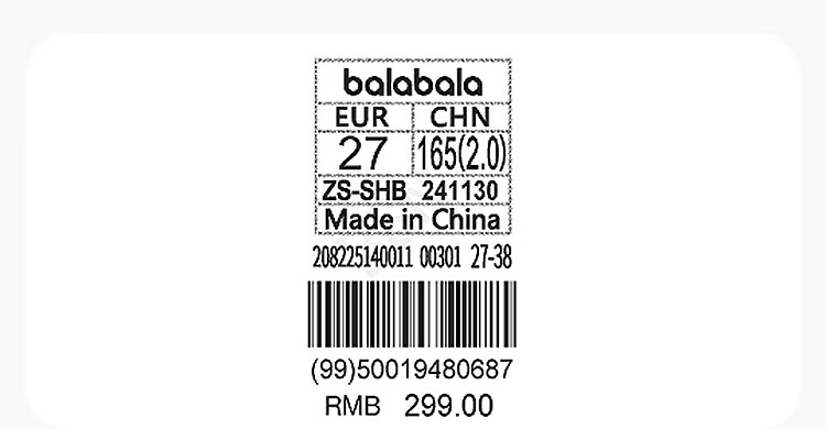 BALABALA Children's Sports Sandals, Girls' Shoes, Breathable Mesh, Non-Slip, Summer 2025 Outdoor Trendy, 208225140011 10