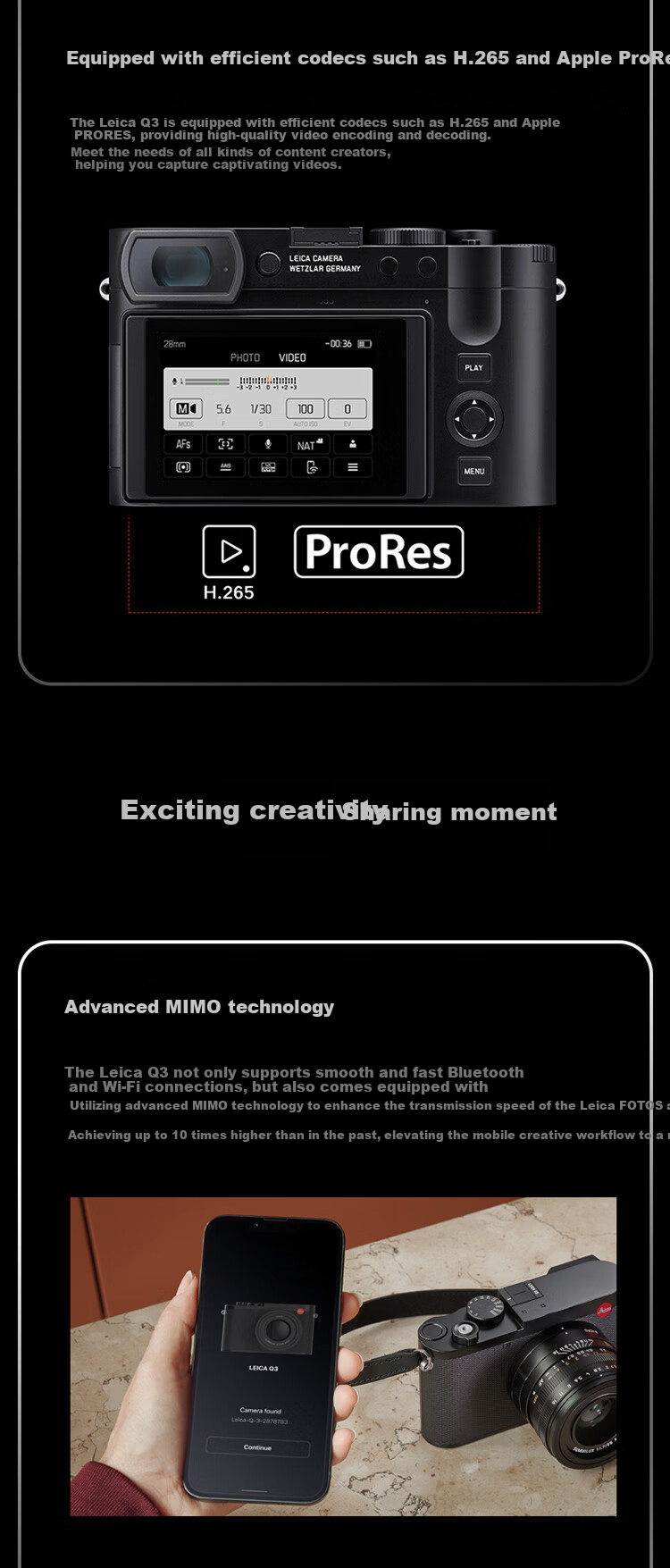 Leica [Gift Battery] Q3 43 Camera Battery Kit, Q Series Full-Frame Portable Digital Camera/mirrorless Camera, 19084+19531 6