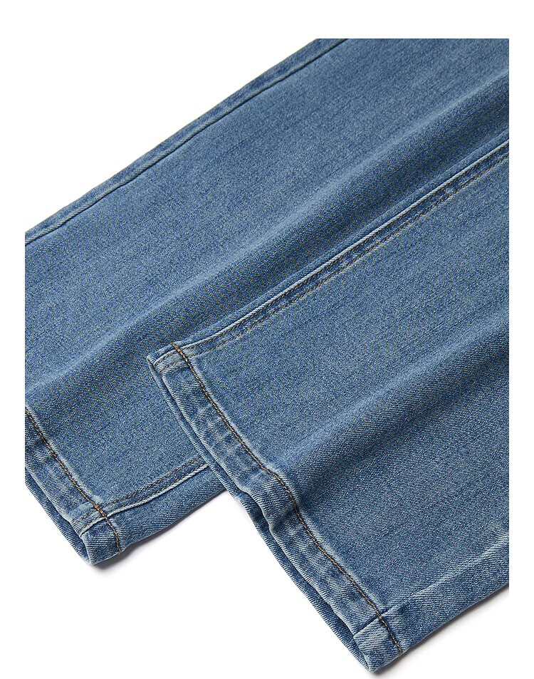 INMAN [Same Style As on Runway] French-Style Straight-Leg Jeans, 2026 Spring/summer Wide-Leg Trousers, Denim Blue, Size 27 7