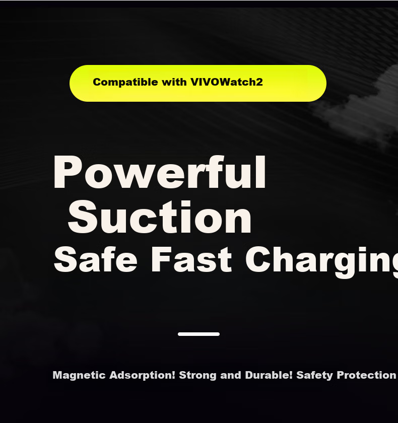 Masentek Compatible with Vivo Watch 2 Smartwatch Charger, Charging Cable, Magnetic Bracelet Stand, Fast Charging for 2nd/3rd Generation/GT Bluetooth Version E-SIM Version, IQOO Accessories 2
