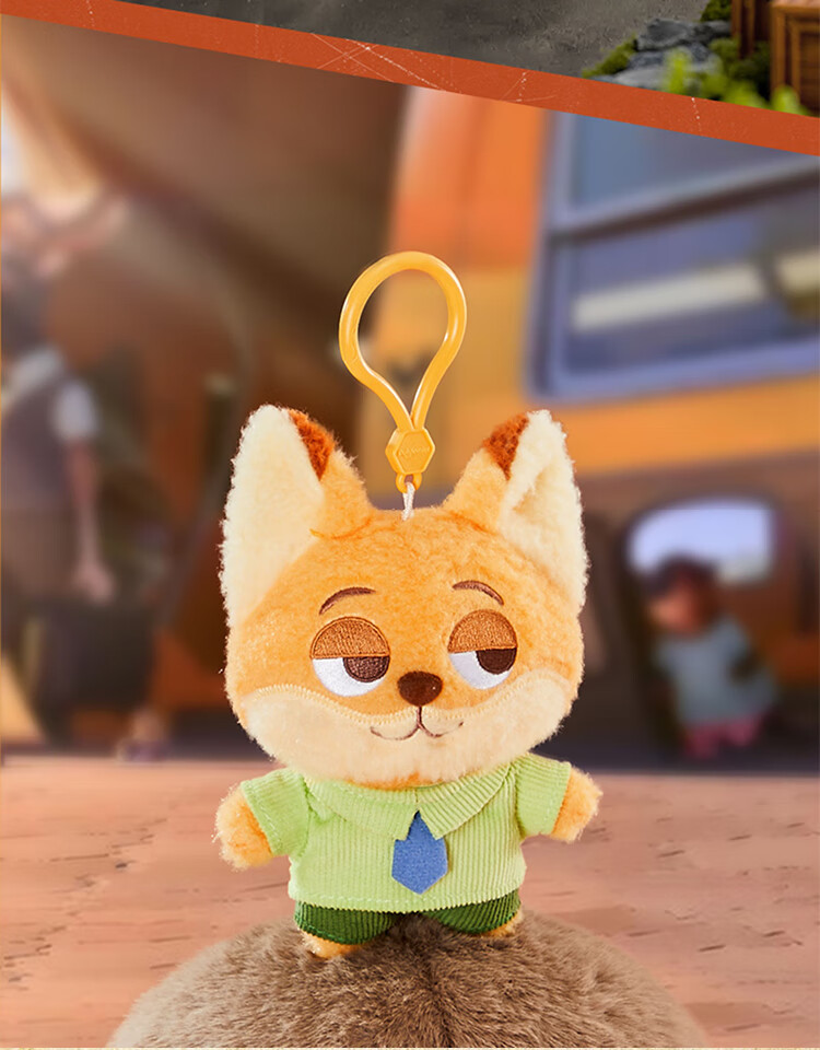 Disney Plush Toy Doll Birthday Gift for Girls, Zootopia 2 Nick Wilde Pendant Keychai 5