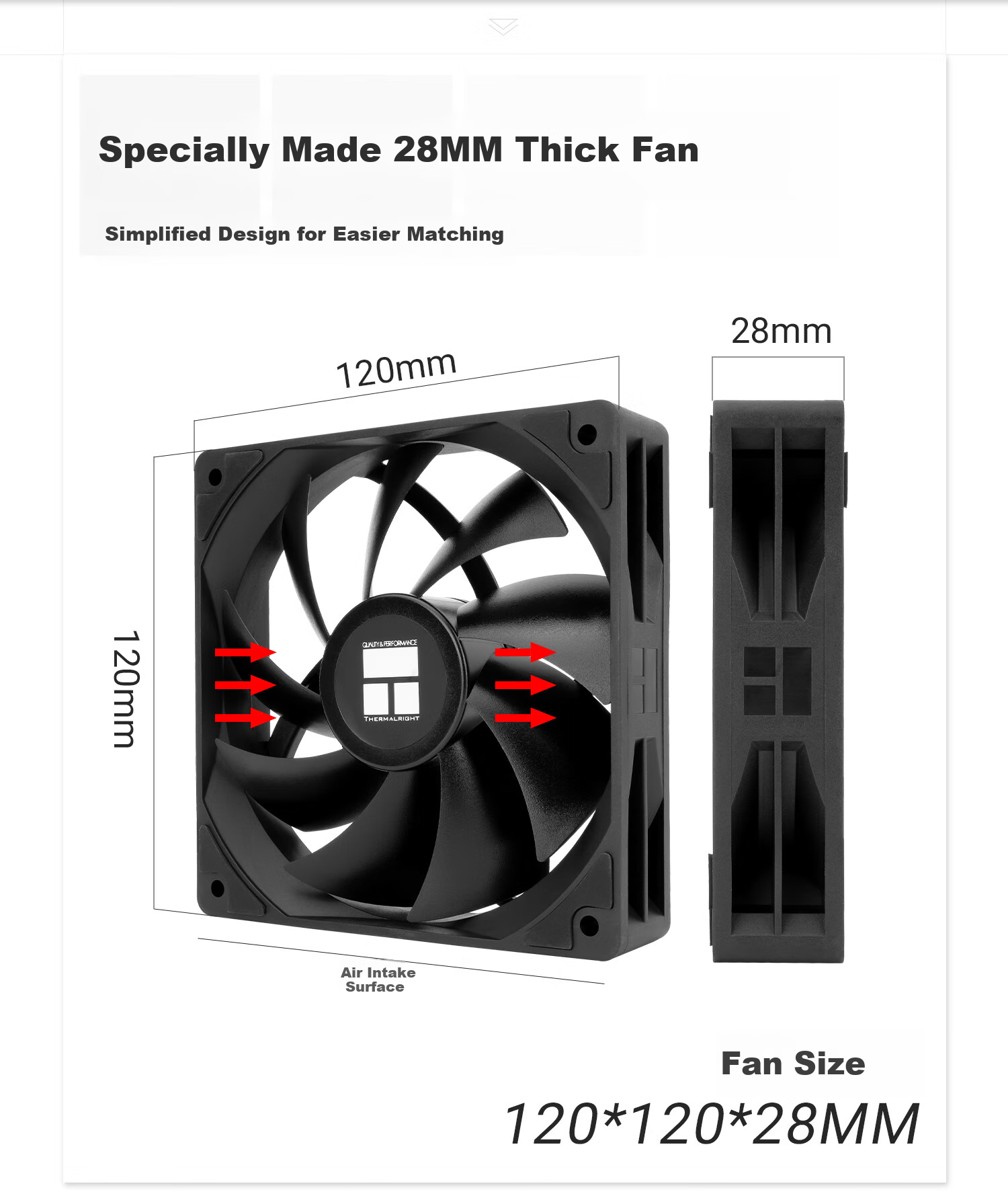 Thermalright TL-C12CW White 28MM Balanced Performance ARGB Light Fan with RGB Sync Support, 4PIN PWM, 1550 RPM 4