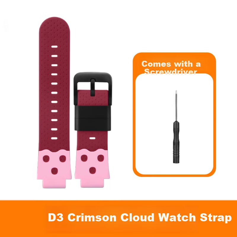 LANGLING Compatible with Xiaotiancailiao Universal Strap for D3/D3S/Z1/Z9/z8/z7/z6P/z5Pro/z5/z3/Z2/D2/Q2A/Q1A/Y05 Children's Smartwatch, Vermilion Red