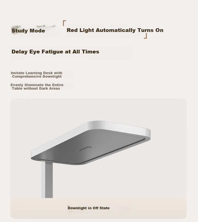 Mulinsenzhaoming, Large Road Lamp Eye Protection Light, Full Spectrum Floor Lamp, Study Lamp, Puli Lamp, Pearl Red Light Eye Protection Lamp, Aurora Pro 24