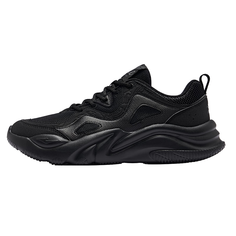 ERKE Casual Shoes for Men, Autumn Breathable Sneakers, Trendy Leather And Mesh Patchwork Simple Dad Shoes | Yuedong 2