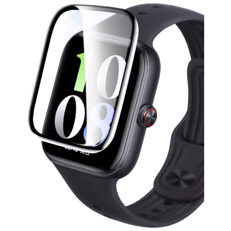 Iboann [3-Pack] Screen Protector for IQOO/vivo WATCH GT, High-Definition Curved Tempered Glass Film for IQOO Watch GT, Full Coverage Anti-Explosion Coating Film