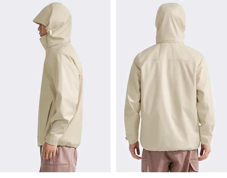 The North Face Men's Outdoor Windproof Single-Layer Hard Shell Jacket 8AUM, Gravel Sand/AWA, XL 8