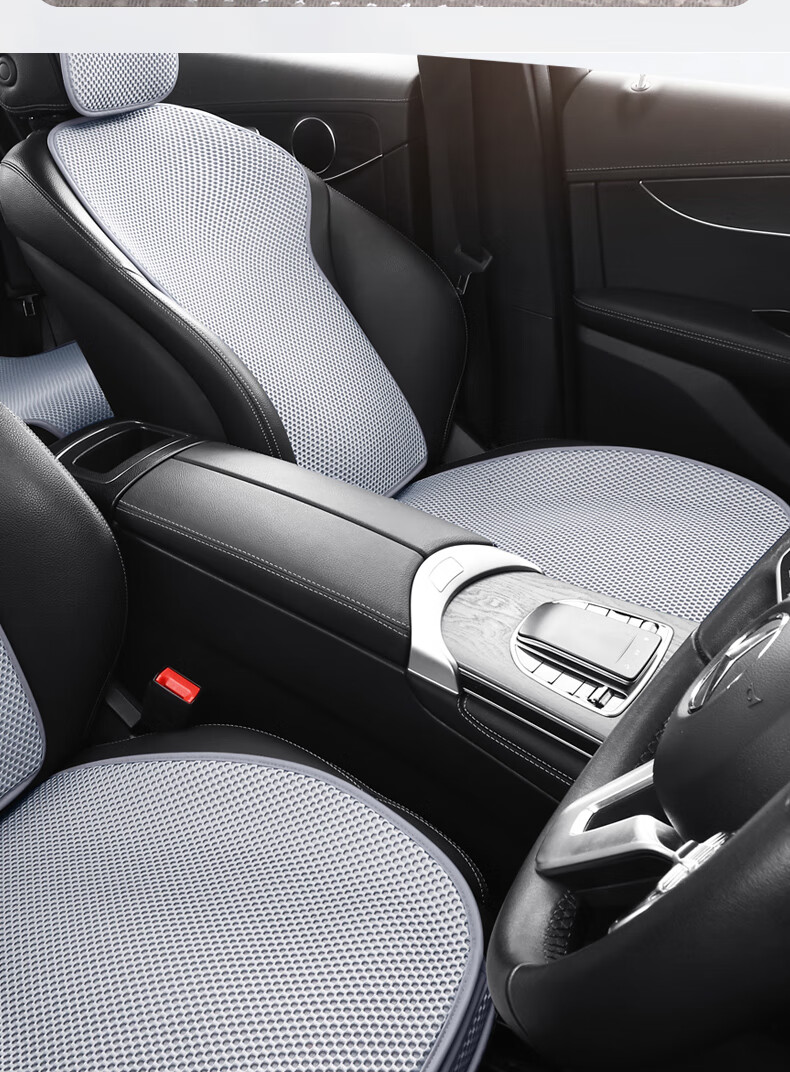 Jiabolan Car Seat Cushion, Summer Ice Silk Cooling Pad, All-Season Universal Car Mat, Ventilated Breathable Seat Cover, Summer Seat Pad 2