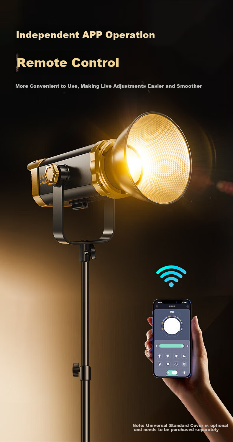 Jimantu Live Streaming Fill Light 300W Professional COB Photography Light, Indoor Studio Shooting Live Stream Room Spherical Light, Deep Mouth Parabolic Softbox, Video Shooting Sunlight Lamp 11