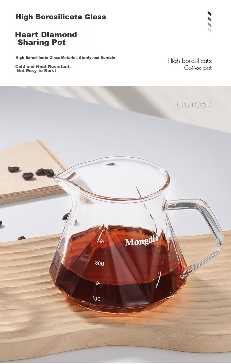 Mongdio Pour-Over Coffee Maker Set with Stainless Steel Grinder, Filter Cup, Coffee Filters, Pour-Over Kettle, Sharing Pot, 7-Piece Set 8