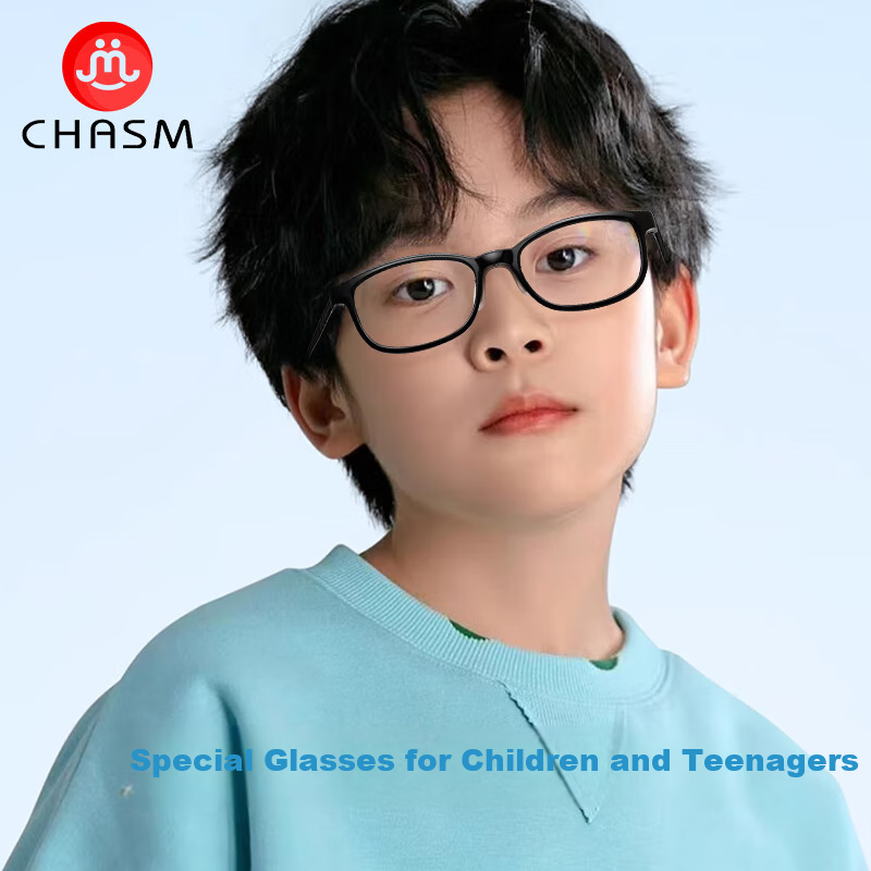 CHASM Children's Online Classes Myopia Glasses for Boys, Ultra-Light Computer And Phone-Specific Anti-Blue Light Glasses, Can Be Fitted with Astigmatism And Multifocal Lenses