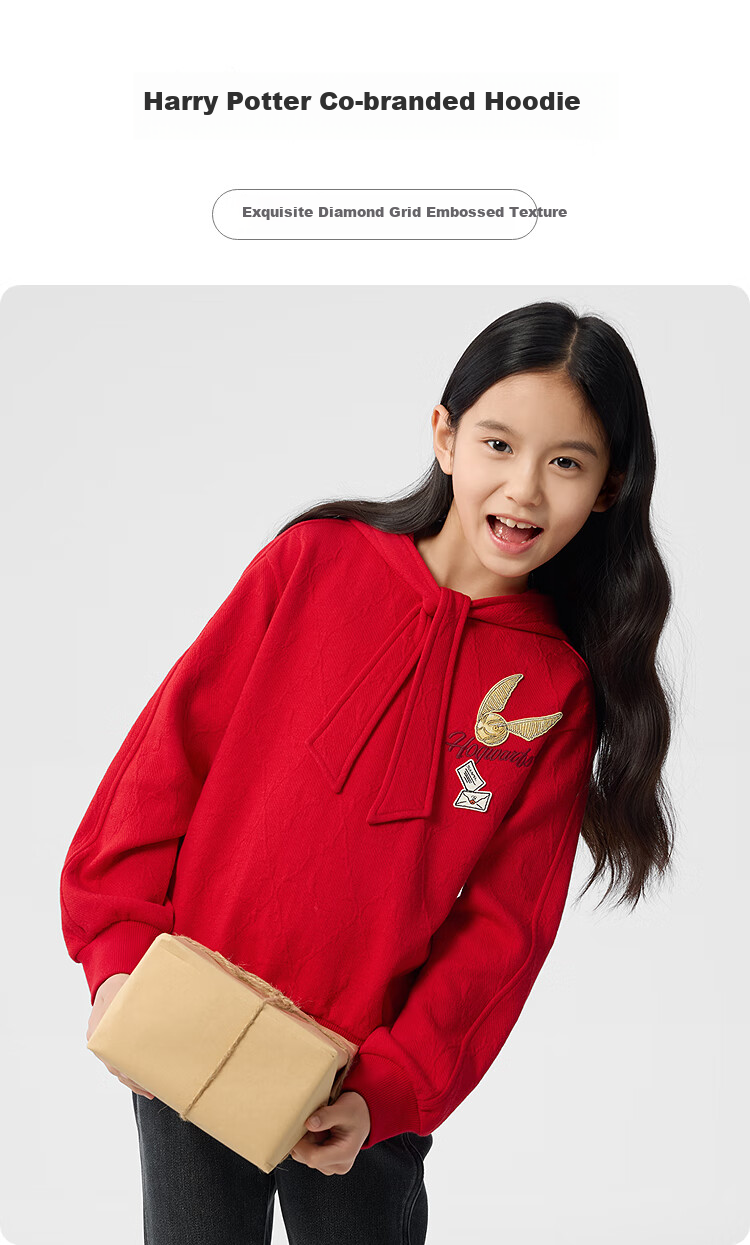 BALABALA Children's Long-Sleeve Sweatshirt for Girls, Spring 2025 Top [Harry Potter IP Mall Same Style] 202125121007 1