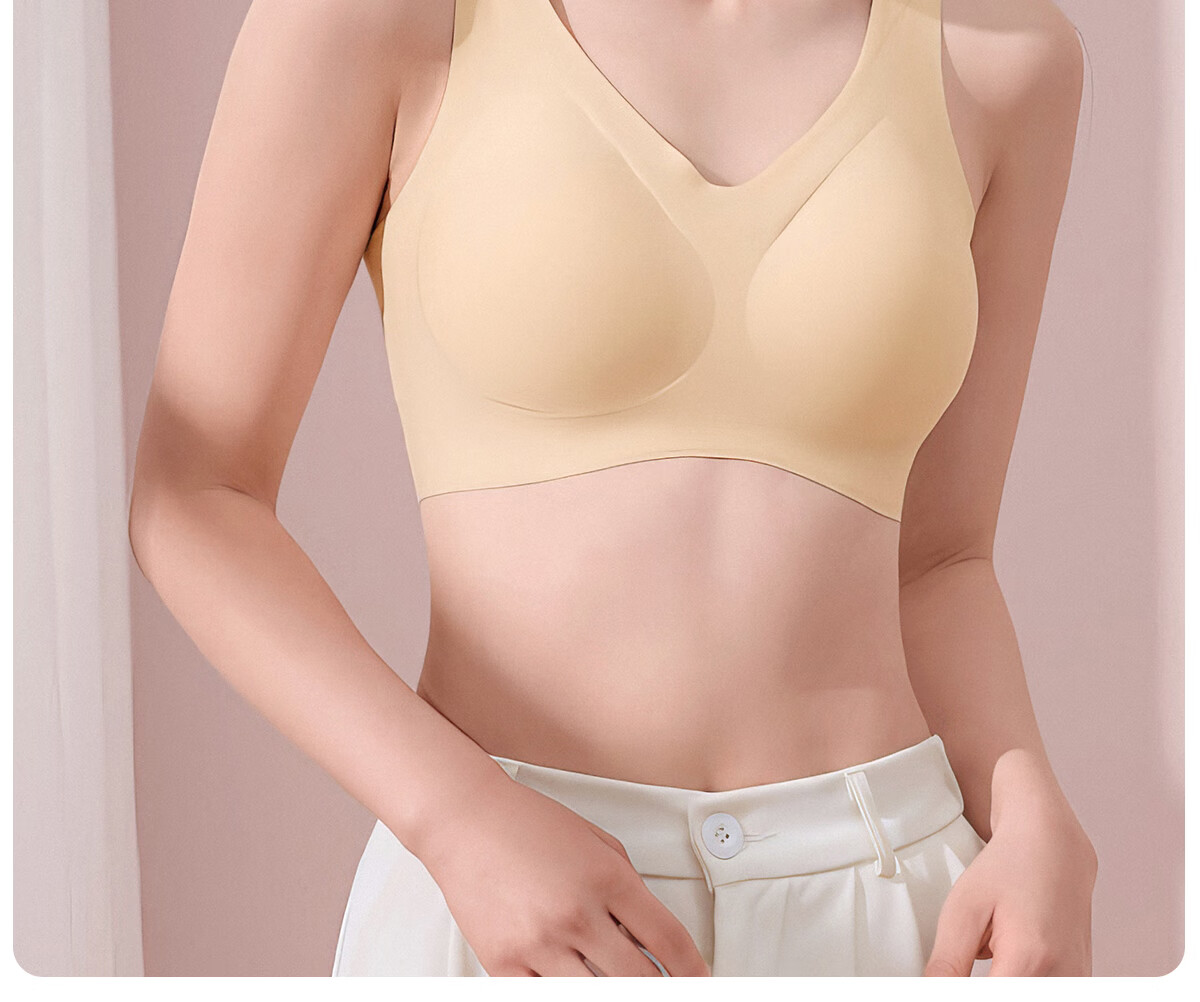 361° Seamless Bra for Women, 2025 New Style, Push-Up for Small Breasts, Side Support, Invisible, Anti-Sagging Brassiere, Ink Black 15