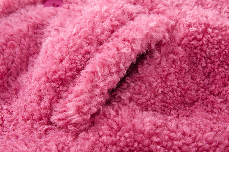 Dme Sunset Rose Knit Sweater Winter Pink Large Pocket V-Neck Energetic Sweet Girl Style Cardigan Honey Pink S 15